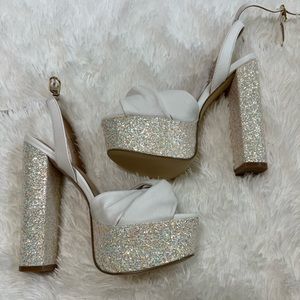 Rachel Zoe Glitter platform